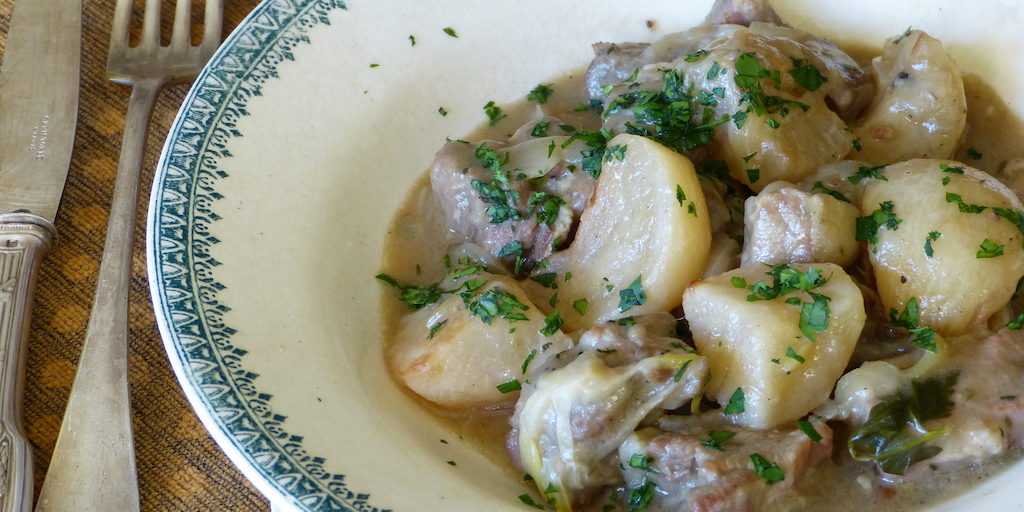 Plat de haricots de mouton suivant la recette de 1651