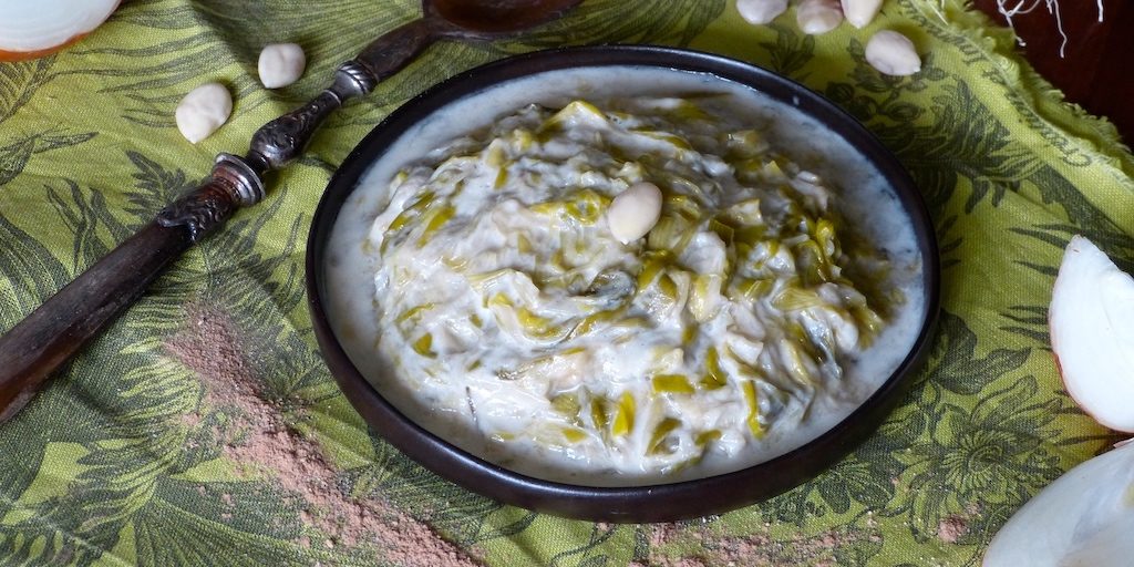 poree-blanche-recette-medievale-les-causeries-culinaires-recette-fait-maison-boutique-saveur-histoire Photo de la recette de porée de poireaux au lait d'amandes