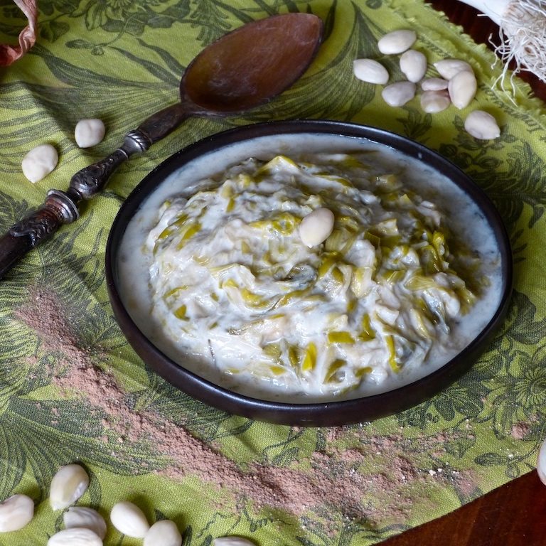 poree-blanche-recette-medievale-les-causeries-culinaires-recette-fait-maison-boutique-saveur-histoire Photo de la recette de porée de poireaux au lait d'amandes