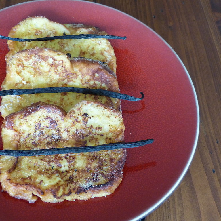 Pain-perdu-Escoffier-les-causeries-culinaires-recette-fait-maison-boutique-saveur-histoire Photo du plat refait à partir de la recette de 1934