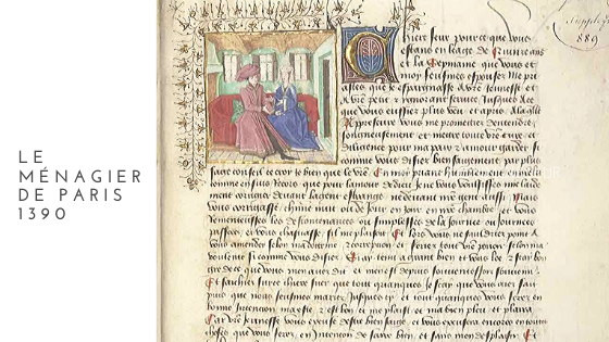 Premier feuillet du manuscrit du Ménagier