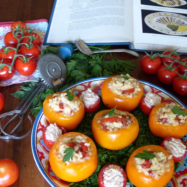 Tomate-andalouse-les-causeries-culinaires-recette-fait-maison-boutique-saveur-histoire Photo des tomates à l'Andalouse réalisées selon la recette de 1937