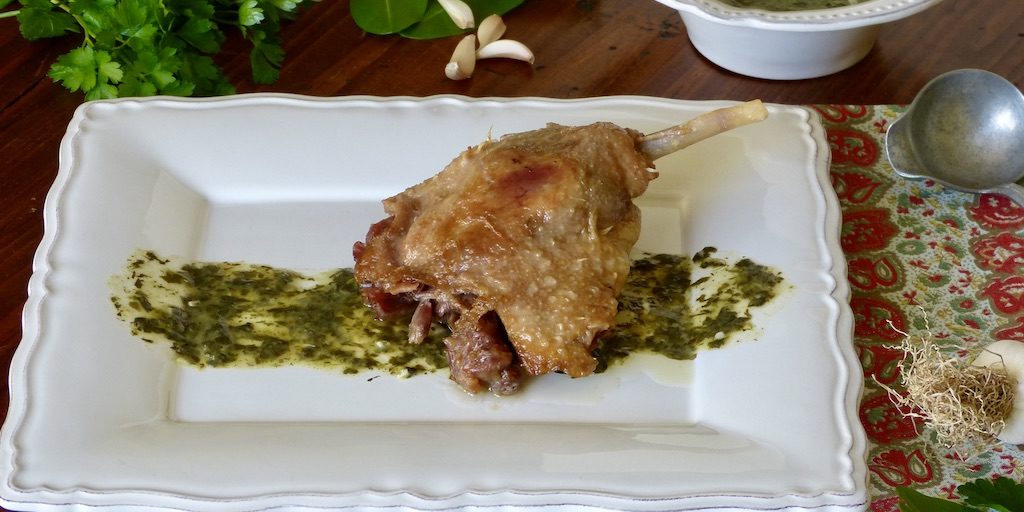 Canard-sauce-oseille-1920-les-causeries-culinaires-recette-fait-maison-boutique-saveur-histoire photo du plat d'après la recette de 1929