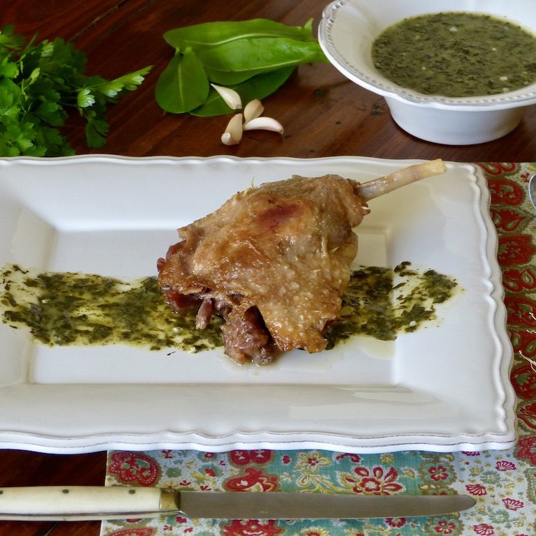 Canard-sauce-oseille-1920-les-causeries-culinaires-recette-fait-maison-boutique-saveur-histoire photo du plat d'après la recette de 1929