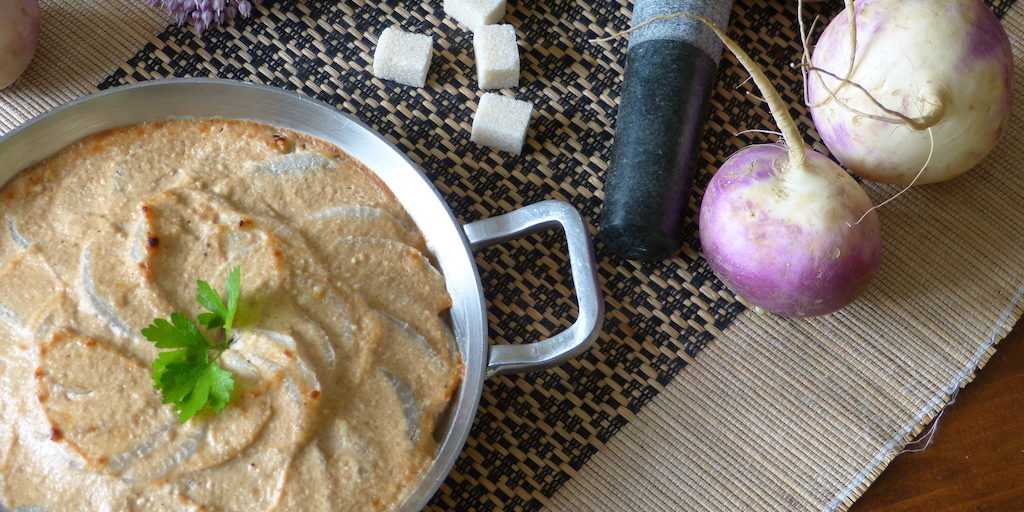 Navets-gratin-les-causeries-culinaires-recette-fait-maison-boutique-saveur-histoire Photo du plat réalisé suivant la recette de 1505