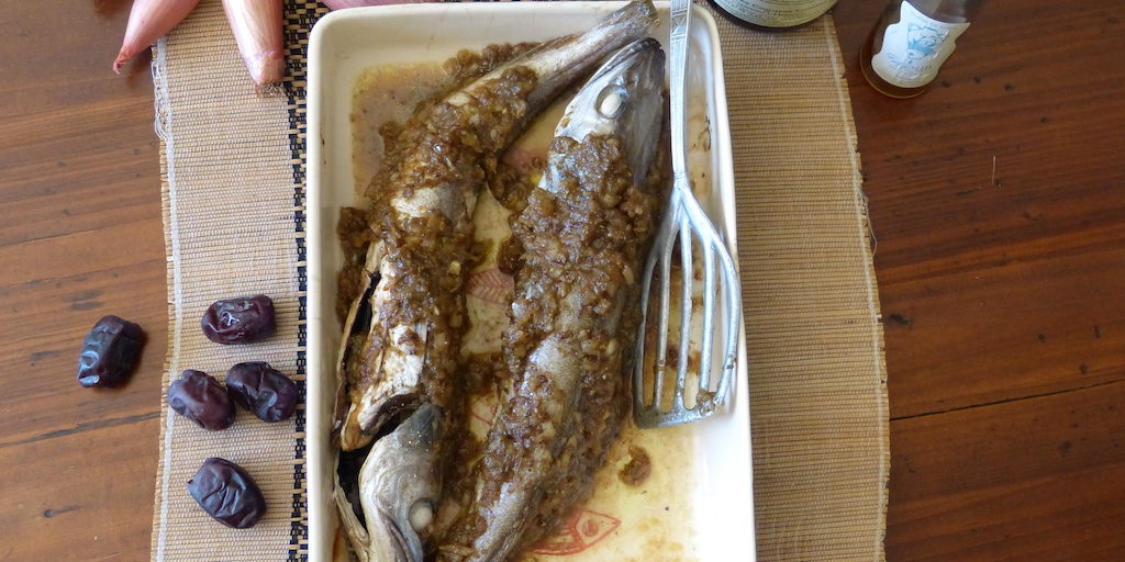 Poisson-sauce-datte-les-causeries-culinaires-recette-fait-maison-saveur-histoire Photo du plat réalisé d'après la recette du 17e siècle