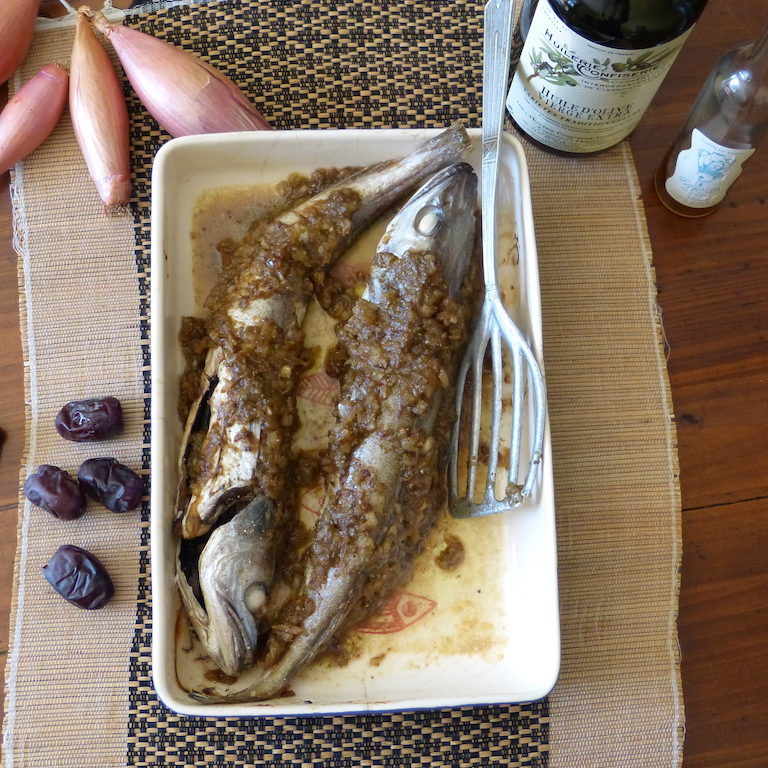 Poisson-sauce-datte-les-causeries-culinaires-recette-fait-maison-saveur-histoire Photo du plat réalisé d'après la recette du 17e siècle
