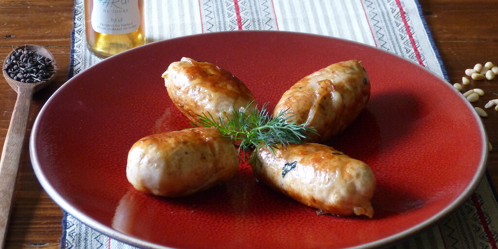 Quenelles-poulet-recette-antique–les-causeries-culinaires-recette-fait-maison-boutique-saveur-histoire Photos de quatre quenelles grillées suivant la recette d'Apicius.