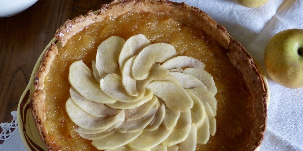 Tarte-pommes-Privat-1957 Photo de la tarte suivant la recette de 1957
