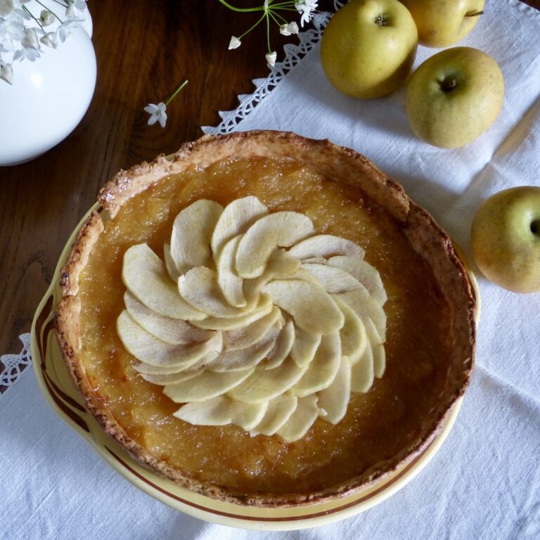 Tarte-pommes-Privat-1957 Photo de la tarte suivant la recette de 1957